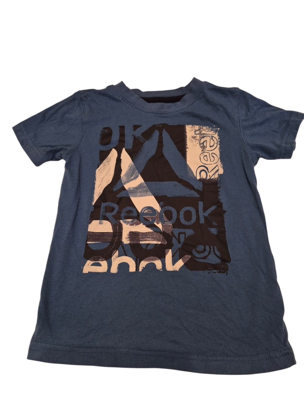 Reebok Blue Graphic Logo Short Sleeve Tee